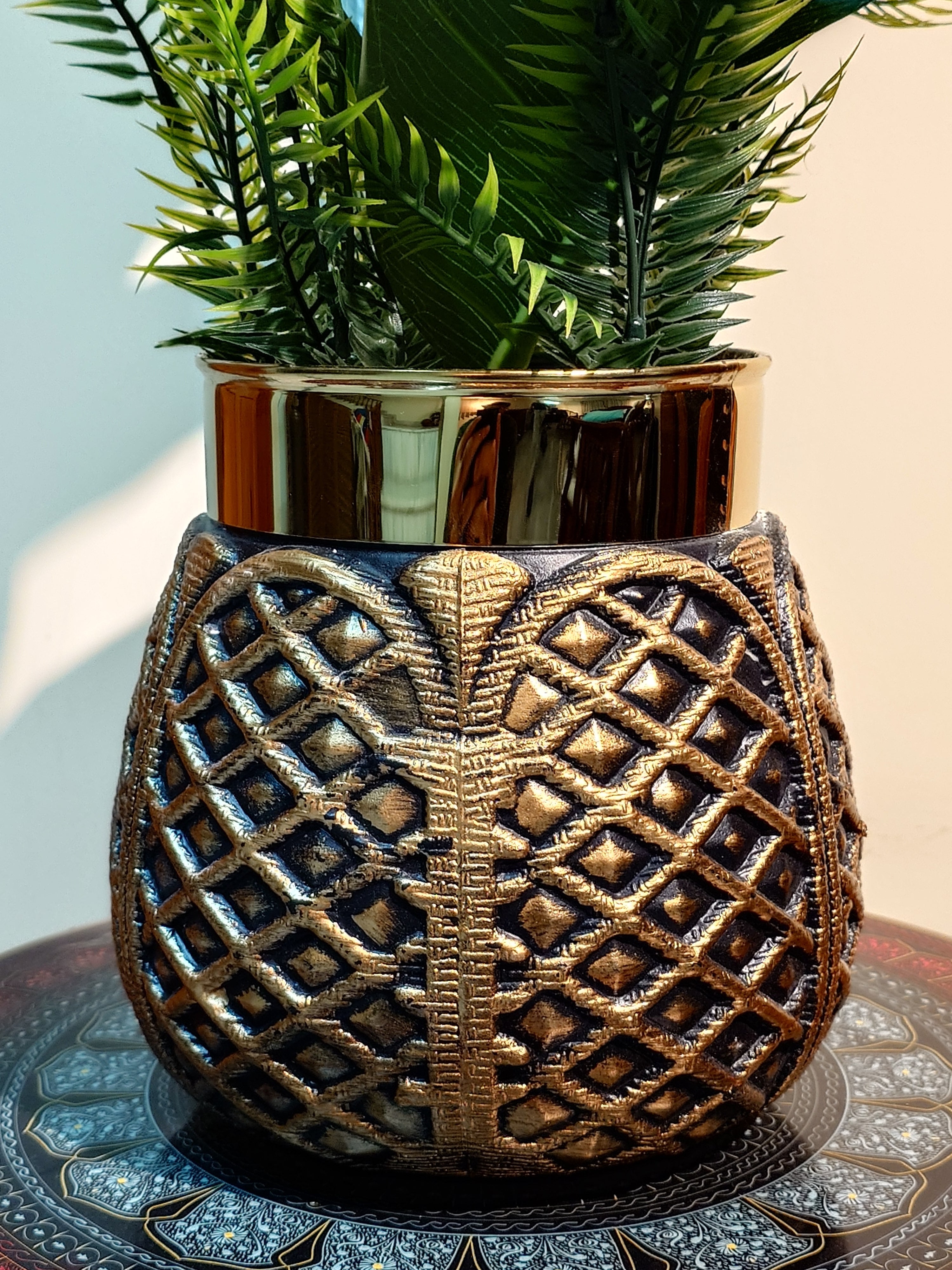 Elegant Decorative Rubber Plant by Home Cuddles